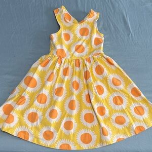 Hanna Andersson Yellow and Orange Sunflower Dress